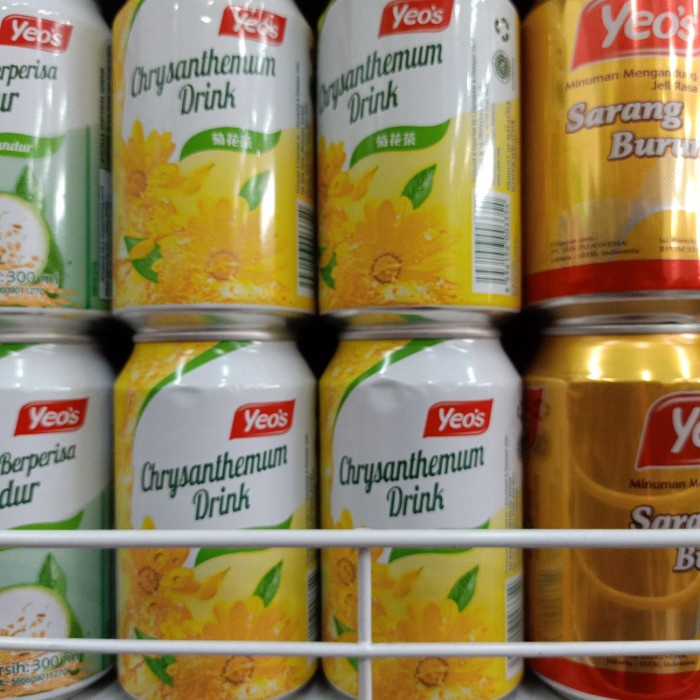 

Yeos Chrysanthemum Drink/Bunga Krisantemum 300 ml x24 Gojek/ Grab Only