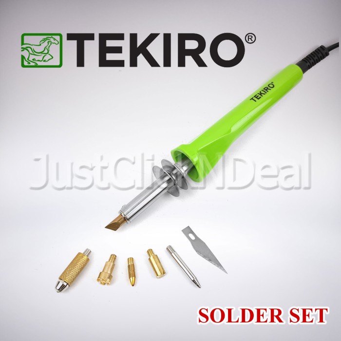 Terlaris Tekiro Solder Set 7 Mata 30 Watt Soldering Set Multifungsi