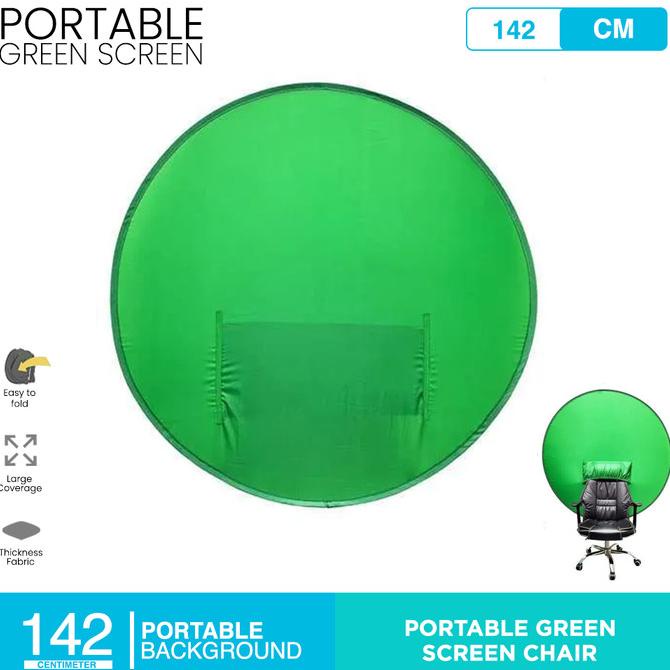 Portable Green Screen Chair for Background Screen - 142CM
