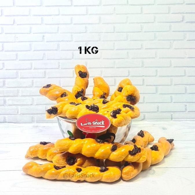 

Roti Kering Kue Tambang Kismis Garing Gurih Renyah 1000 Gram