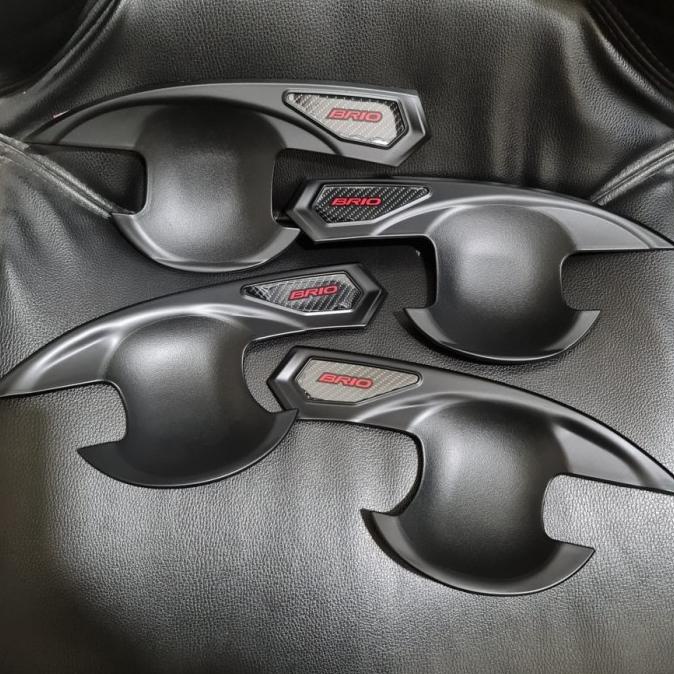 Outer Mangkok Pintu Honda Brio Pelindung Gagang Pintu Hitam Doff Original