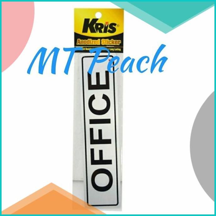 

KRIS STIKER OFFICE SIGN LABEL ANODIZED STICKER 20JVLZ3 perkakas