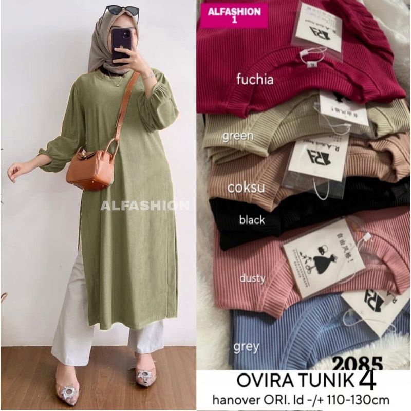 Ovira Tunik #4 tunik wanita jumbo long tunik jumbo tunik muslim jumbo tunik kaos hanover import tuni