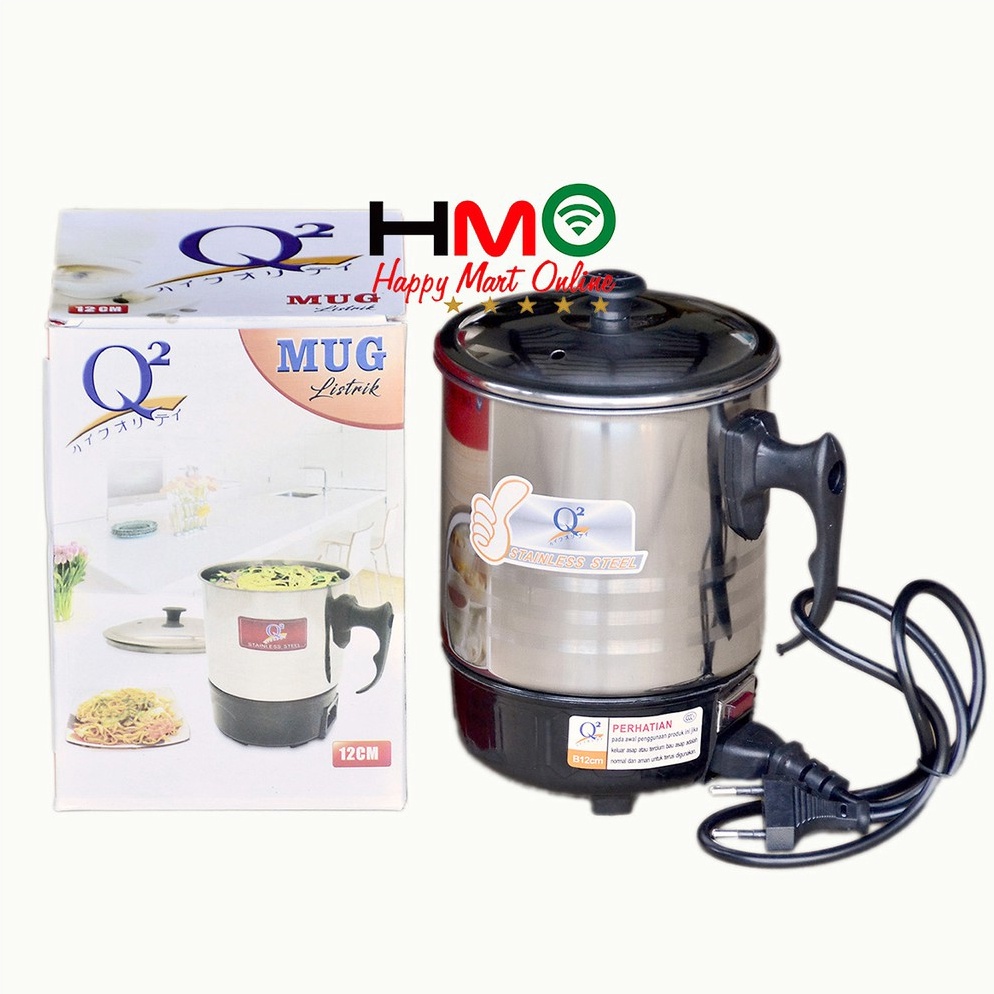 Product Impor Mug Elektrik Q2 12CM Mug Listrik Q2 12 CM Mug Electric Q2-8012 Q2 8012 GPH