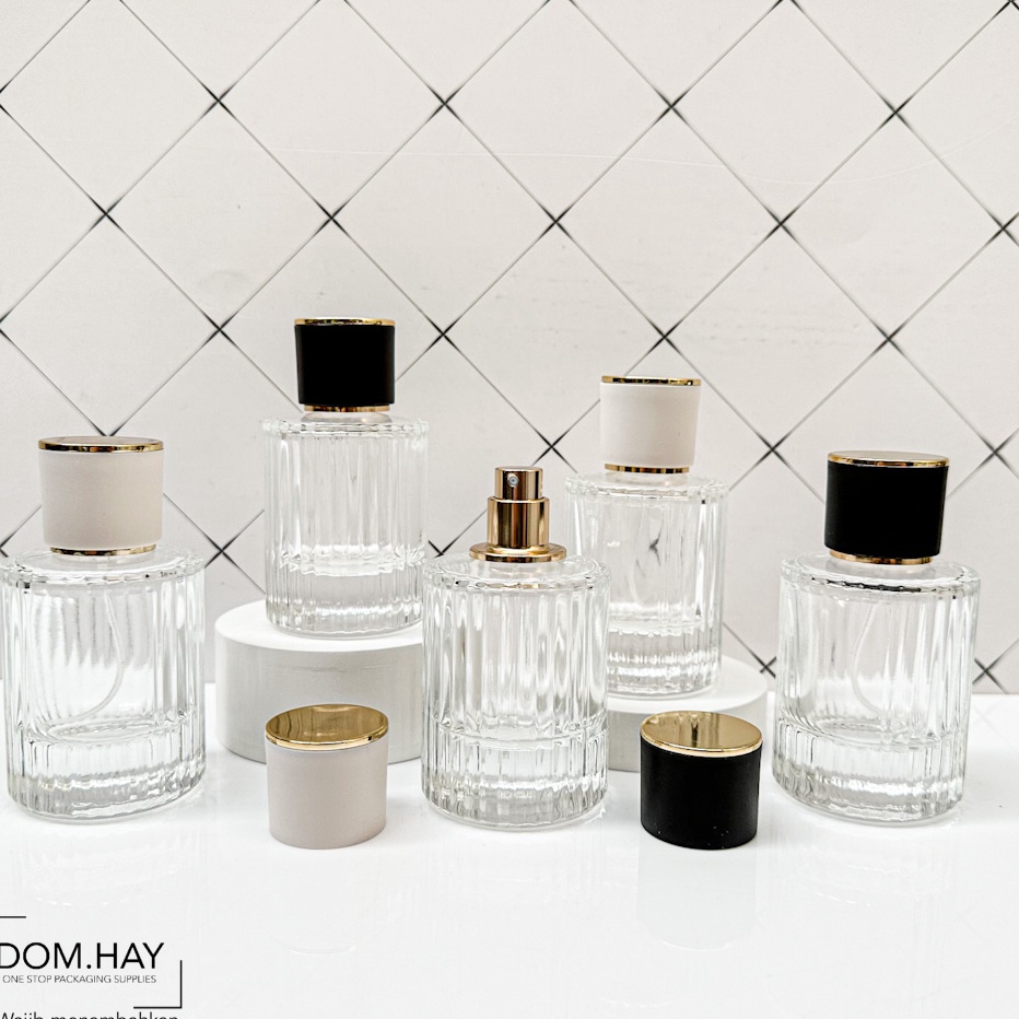 VKBC8022 HOT 30ml Botol Parfum Chloe Kaca Garis Luxury Parfume Spray Kosong Isi Ulang Perfume Mist R