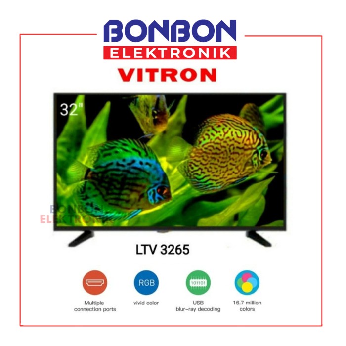 Vitron Led Tv 32 Inch Ltv 3265 / Ltv3265 Usb Movie Hdmi