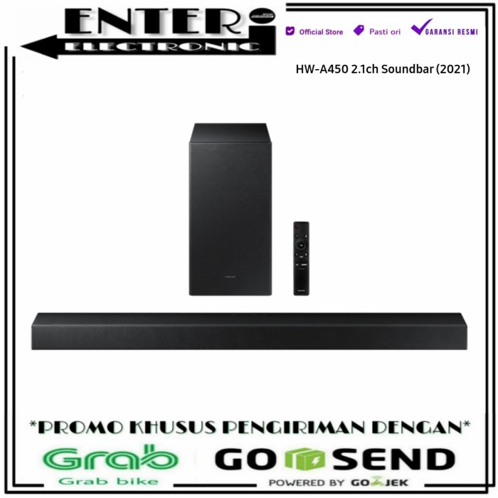 Samsung Soundbar Hwa450 - Speaker Wireless Soundbar 2.1Ch 300W Hw A450
