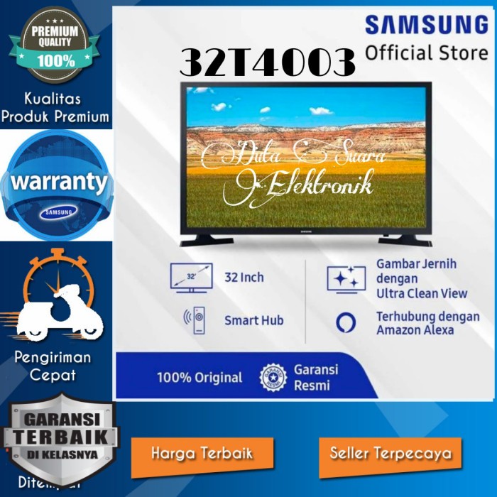 Led Tv Samsung 32 Inch 32T4003 Digital Tv Garansi Resmi Samsung