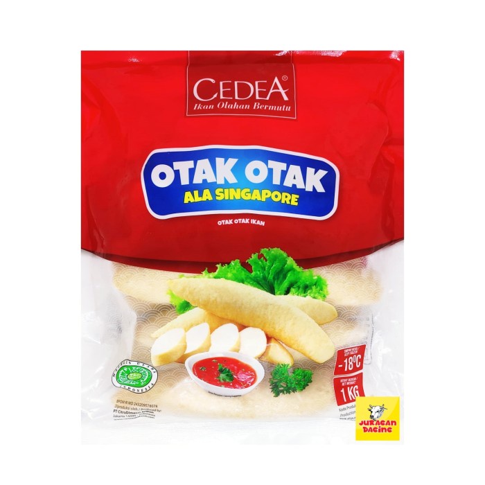 

CEDEA OTAK OTAK SINGAPORE - OTAK2 IKAN 1KG - TERMURAH