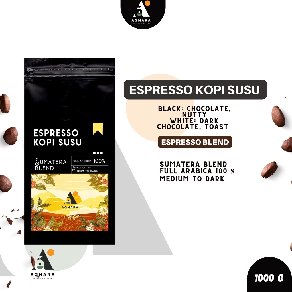 

Espresso Kopi Susu 1000 Gram - Aghara Coffee Roaster
