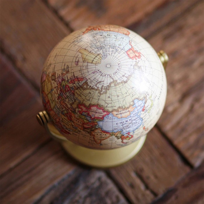 

NEW Globe Peta Dunia Vintage Putar 360 untuk Derajat Dekorasi Rumah Kantor