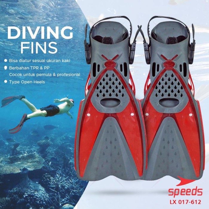 SPEEDS Kaki Katak Fins Swimming Fin Diving Kaki Katak Selam Laut