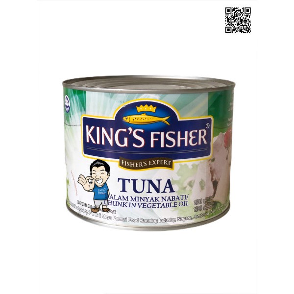 

King'S Fisher Tuna In Oil Canned-Daging Tuna Nyak Dalam Kaleng 1800G