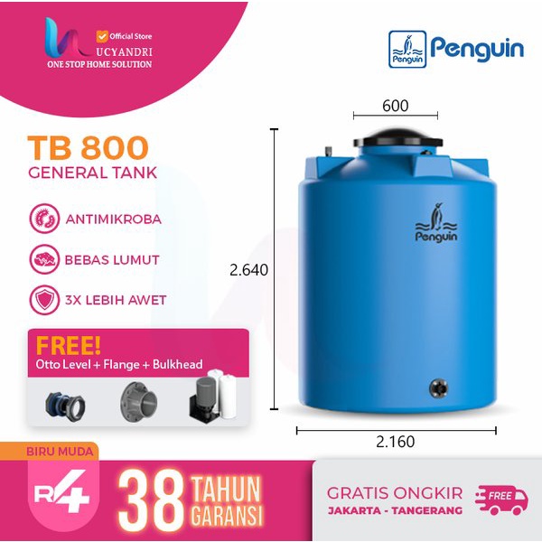 Harga Tangki Air Toren Air Tandon Air Penguin TB 800 - 8000 Liter