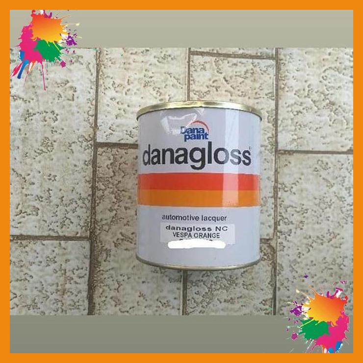 cat vespa danagloss warna vespa orange original baru segel [nghv]