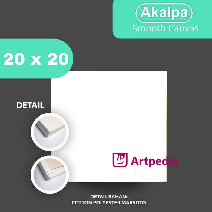 

Akalpa Kanvas Smooth 20X20 - Canvas Mini - Kanvas Lukis Berkualitas