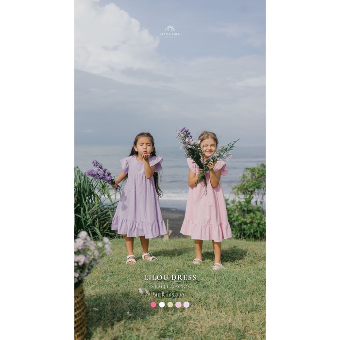 Lilou Dress Dress Anak Perempuan Little Folk
