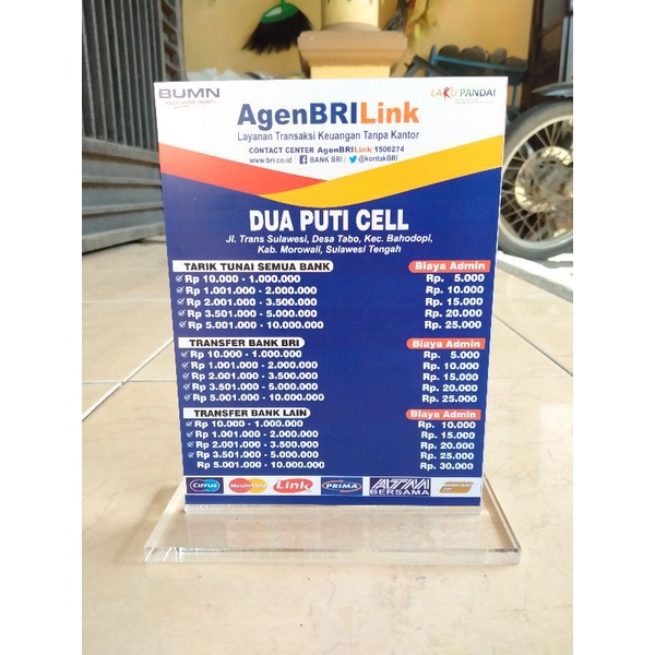 

AKRILIK TEBAL PAPAN AGEN BRILINK 15X20