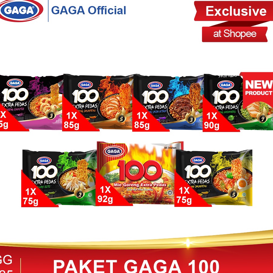 

Pasti Murah GAGA 100 Extra Pedas Goreng Habanero dan GAGA 100 Series (GG125)