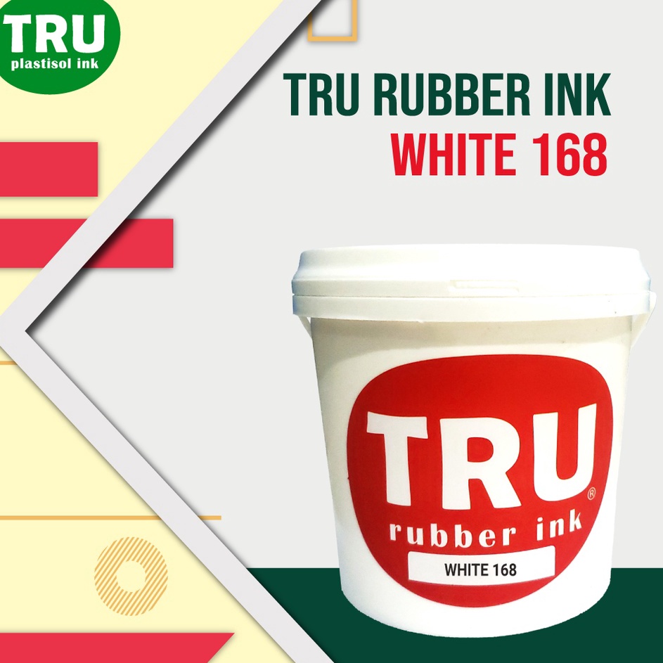 

Laris TRUcolor Rubber White Mix Clear Tinta Sablon Rubber Distro Waterbase Putih Ekonomis Original 1kg Diskon