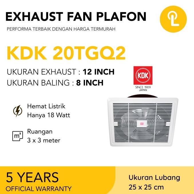 Exhaust Fan Kdk 20Tgq 20Tgq2 / Exhaust Fan Plafon 8 Inch Kdk Ok
