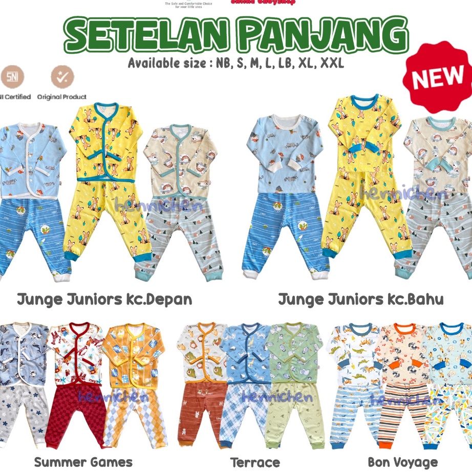 CHVV4253 【MEGA SALE】 PROMO BAJU TIDUR ANAK LIBBY JUNGLE JUNIORS / BON VOYAGE / ZOE BABY / SUMMER GAM