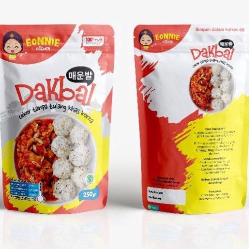 

MSHQ7829 7.7 Eonnie Kitchen - Dakbal Ceker Tanpa Tulang