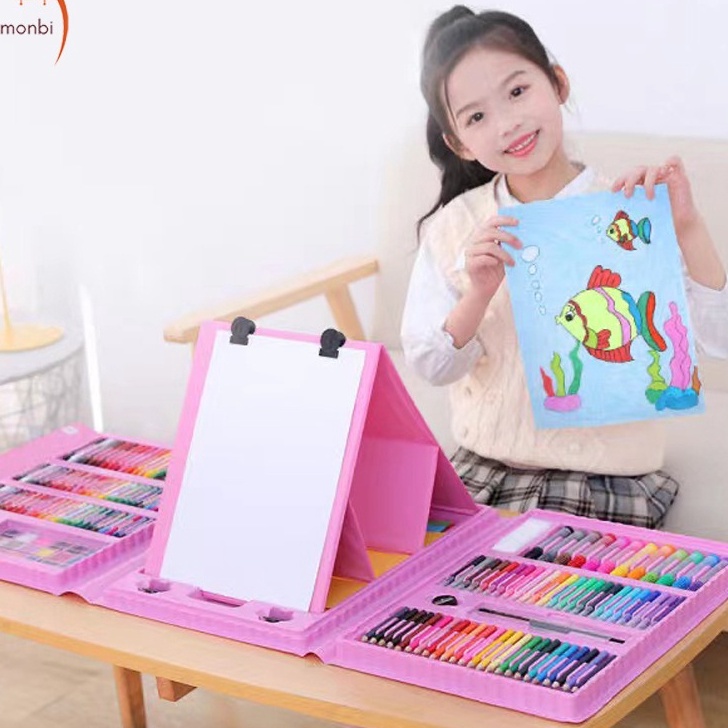 

Produk Keren Crayon Anak Pengasah 208pcs Set Alat Menggambar Melukis Anak-anak Crayon Cat Air Pensil Murah Banget