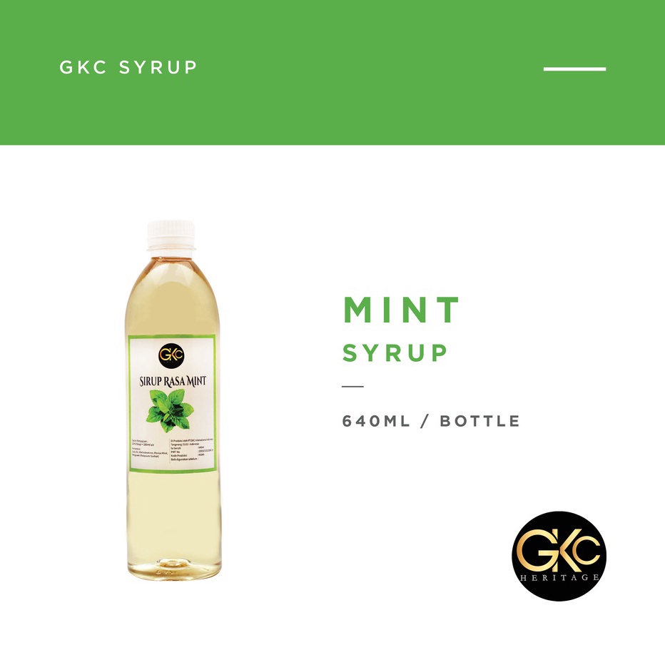 

Harga Termurah Sirup Mint / Mint Syrup Minuman GKC Heritage 640 ml (Import Quality) Terbaru