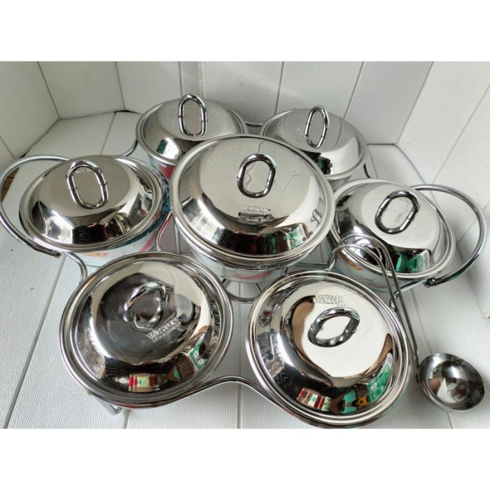 Terlaris Food Warmer 7 Pcs Weston Wadah Saji/Wadah Prasman Rijek