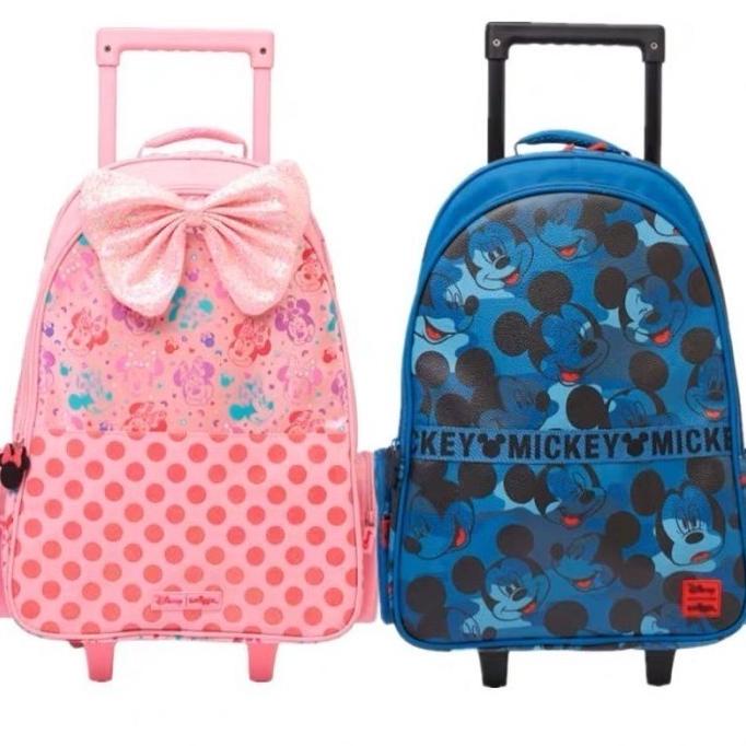 SMIGGLE Trolley Minnie Mickey Backpack/ Tas Trolley Smiggle/ Kado
