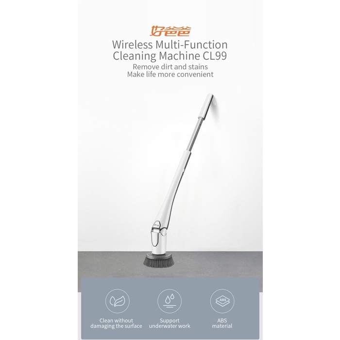 Danil Xp120 Electric Cleaning Machine Sikat Kamar Mandi Electric