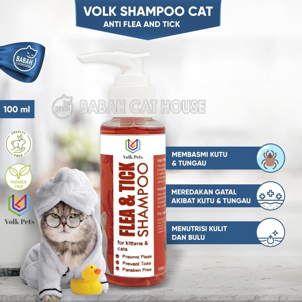 Volk Pets ANTI KUTU Kucing Cat Shampo Adult Dewasa Anak Kitten Sampo Grooming Shampoo Persia Obat Sa