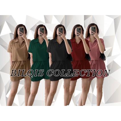 OneSet Wanita Setelan Pendek Wanita Baju Celana