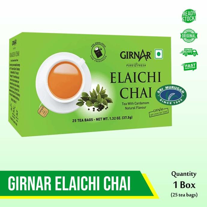 

*****] GIRNAR ELAICHI CHAI 25 TEA BAGS [27.5G]