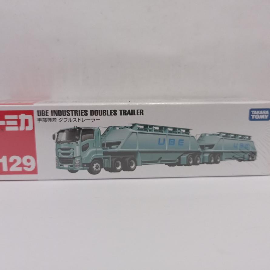 [Tkm] Tomica No 129 Ube Industries Double Trailer Miniatur Mobil Truk Ori Takara Tomy Murah Shopee
