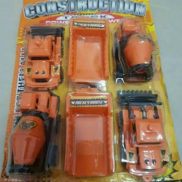 [Ckk] Diecast Miniatur Mobil Tambang - Set Diecast Mobil Truk Kontruksi 10.10