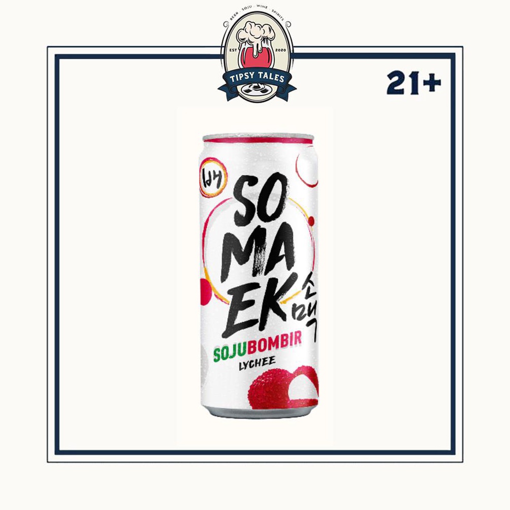 5.5 Brand SOMAEK Soju Beer Lychee 320ml