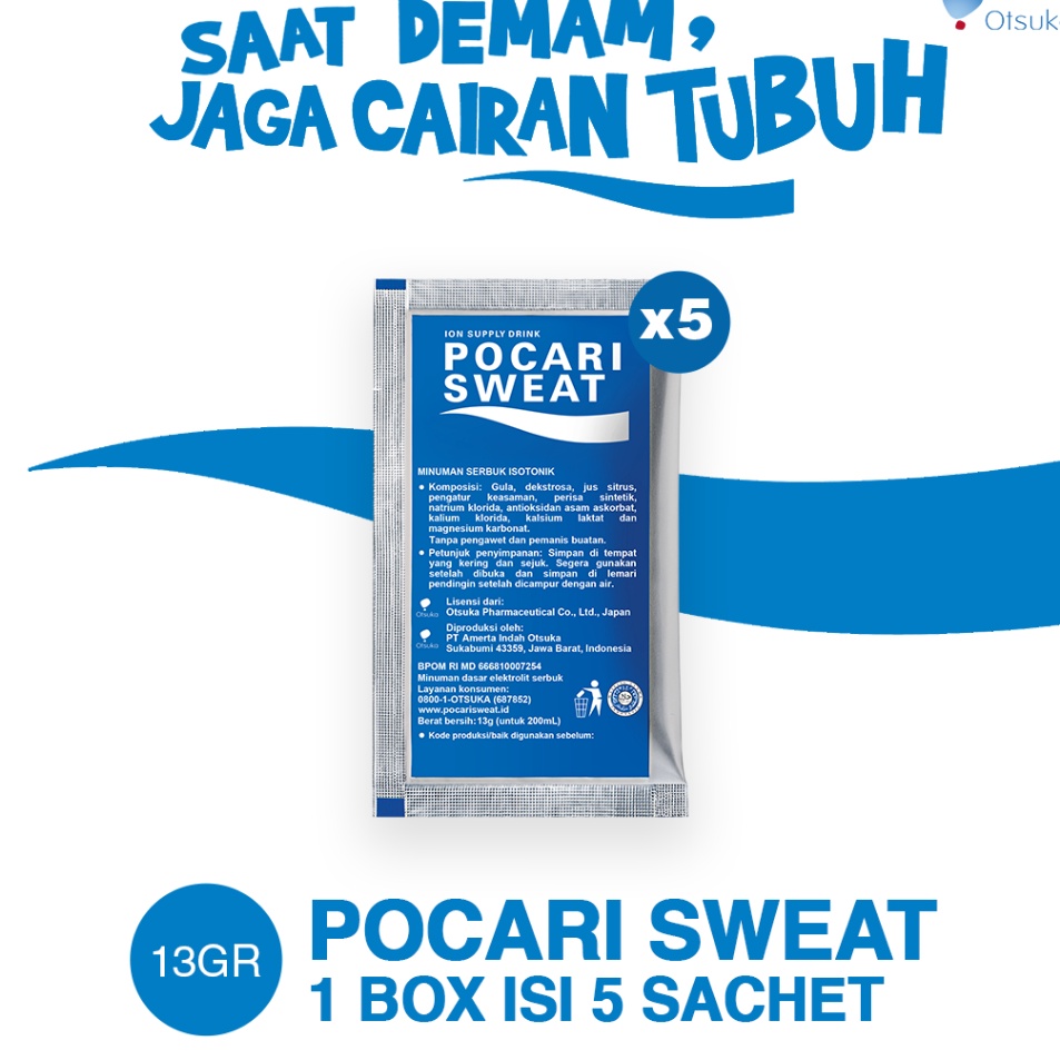 

Bayar Di Tempat POCARI SWEAT SACHET 13gr 1 Box (5 sachet) Murah Banget