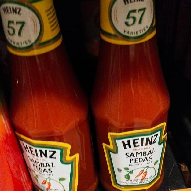 

] heinz sambal pedas 320gr btl Chili sauce