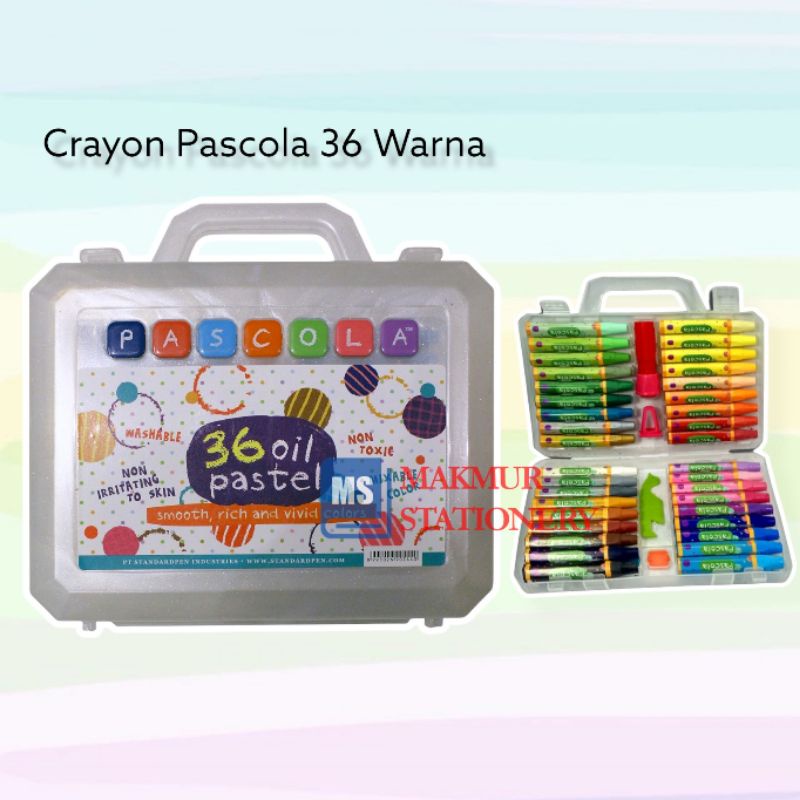 

Crayon Pascola 36 Warna Oil Pastel