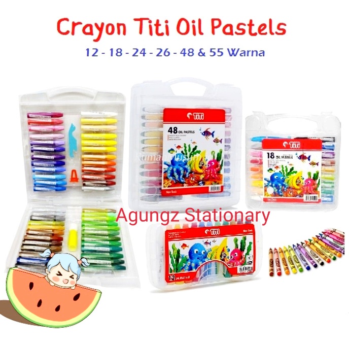

Crayon Titi Oil Pastel 48 Warna
