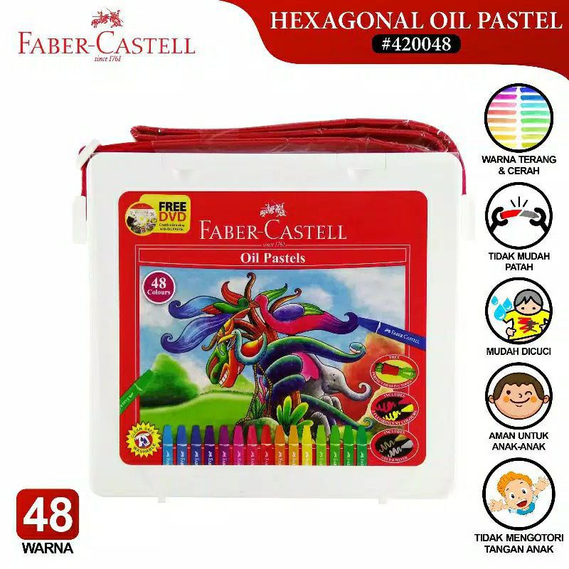 

Fabercastell Oil Pastels 48 Colours Crayons 48 Warna