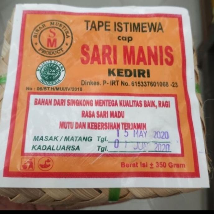 

Open DS] tape istimewa sari manis Kediri singkong +- 350gr