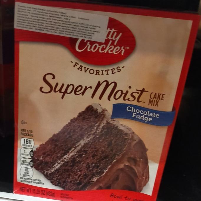 

] betty crockers super moist chocolate fudge 432gr