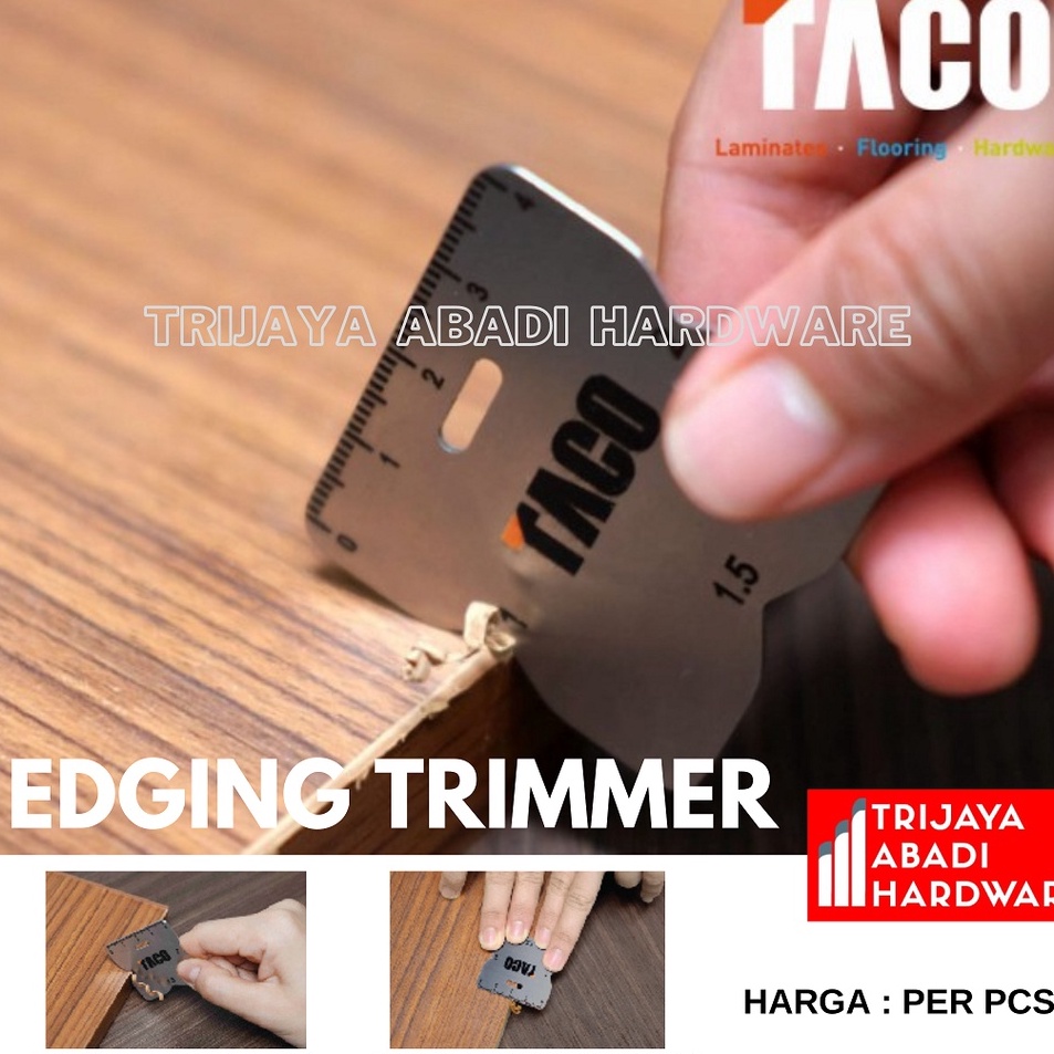 ￣ Edging Trimmer Taco Stainless Steel Pemotong Tepian Sudut HPL / PVC r Premium Diskon.