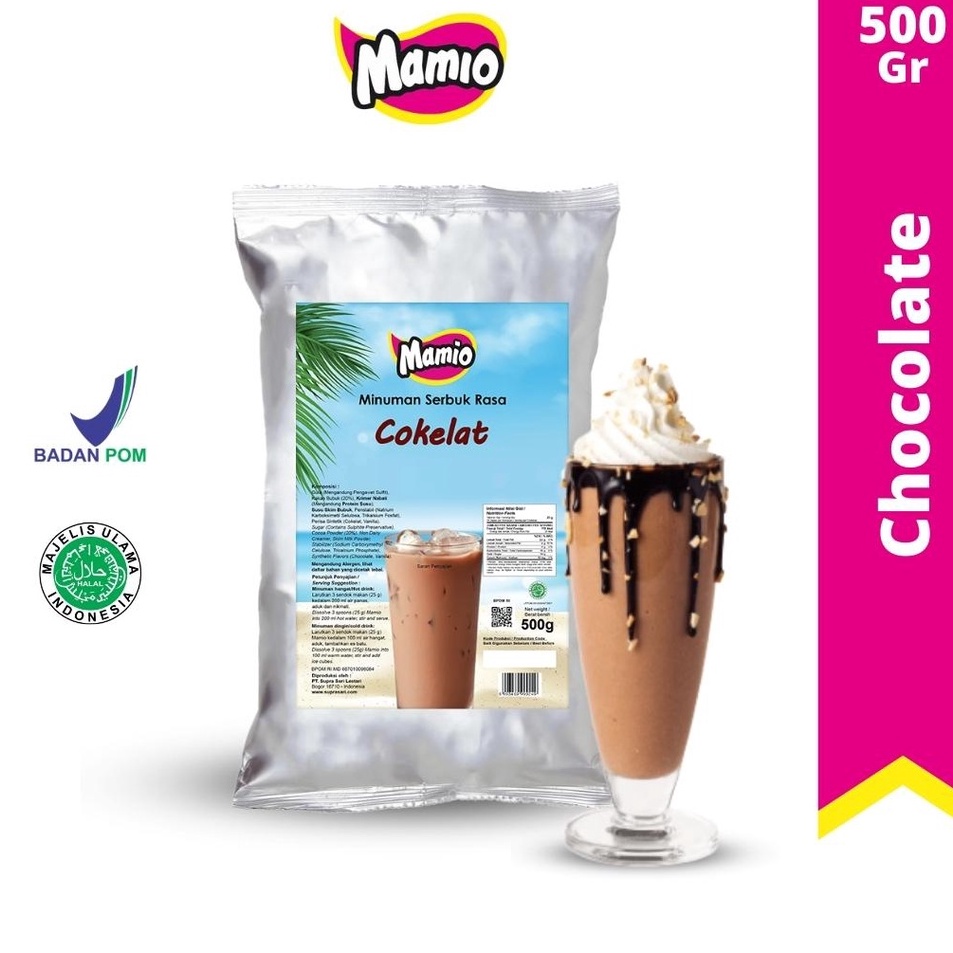 

Ready Stock Mamio Chocolate | Minuman Bubuk Rasa Cokelat 500 Gr