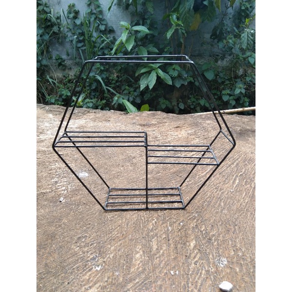 Rak Pot Rak Dinding Segi Enam