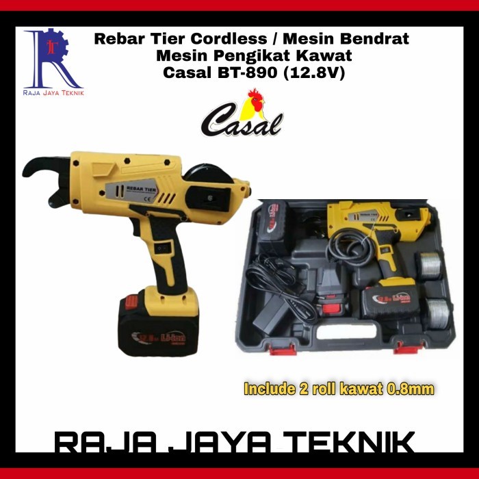 Rebar Tier Cordless Battery / Mesin Bendrat / Pengikat Kawat Otomatis Mesin