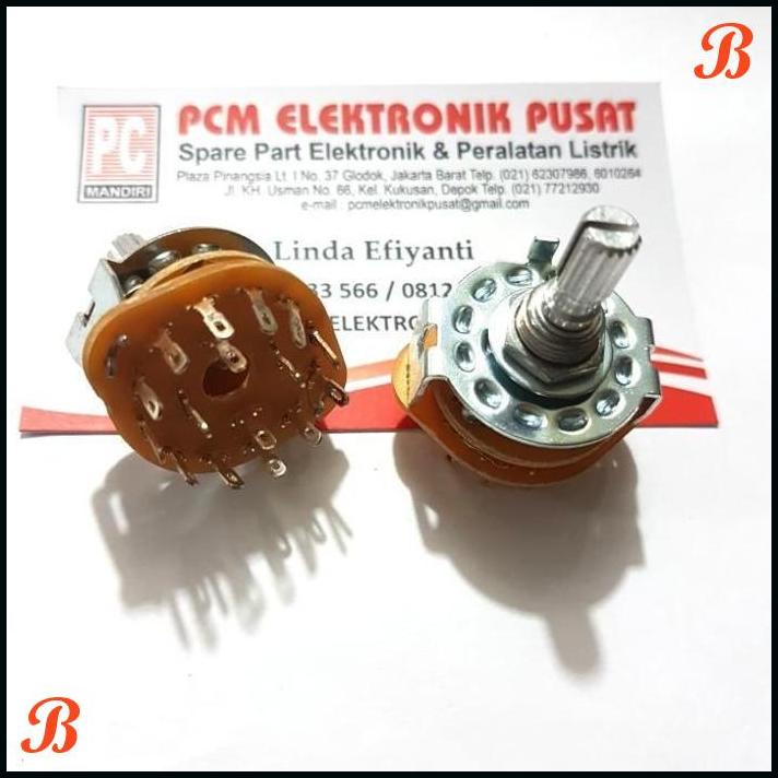 SELECTOR ROTARY SWITCH 4 POLE 3 POSISI ATAU 4X3 [PCME]